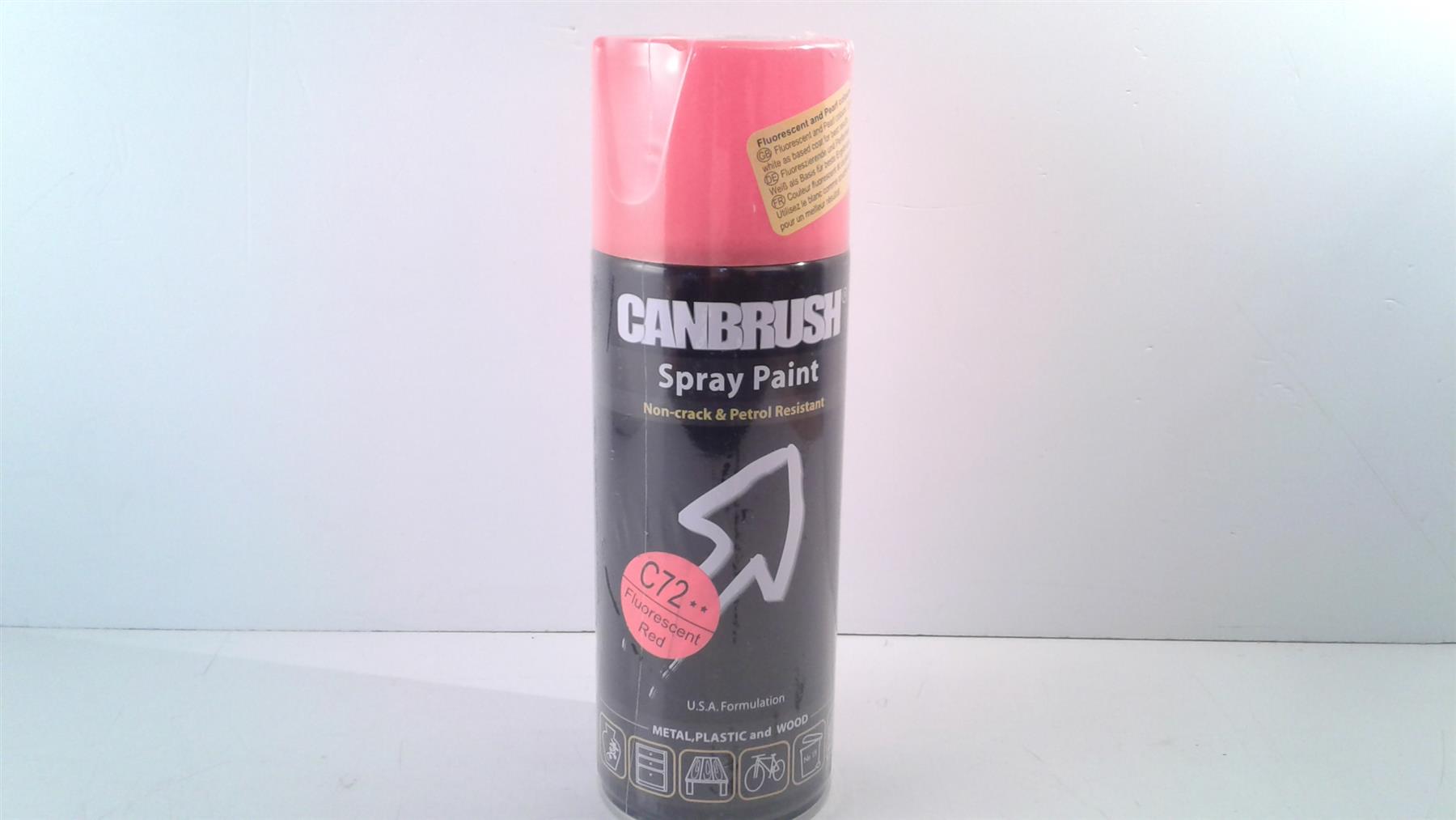 Canbrush Spray Paint C72 Fluorescent Red