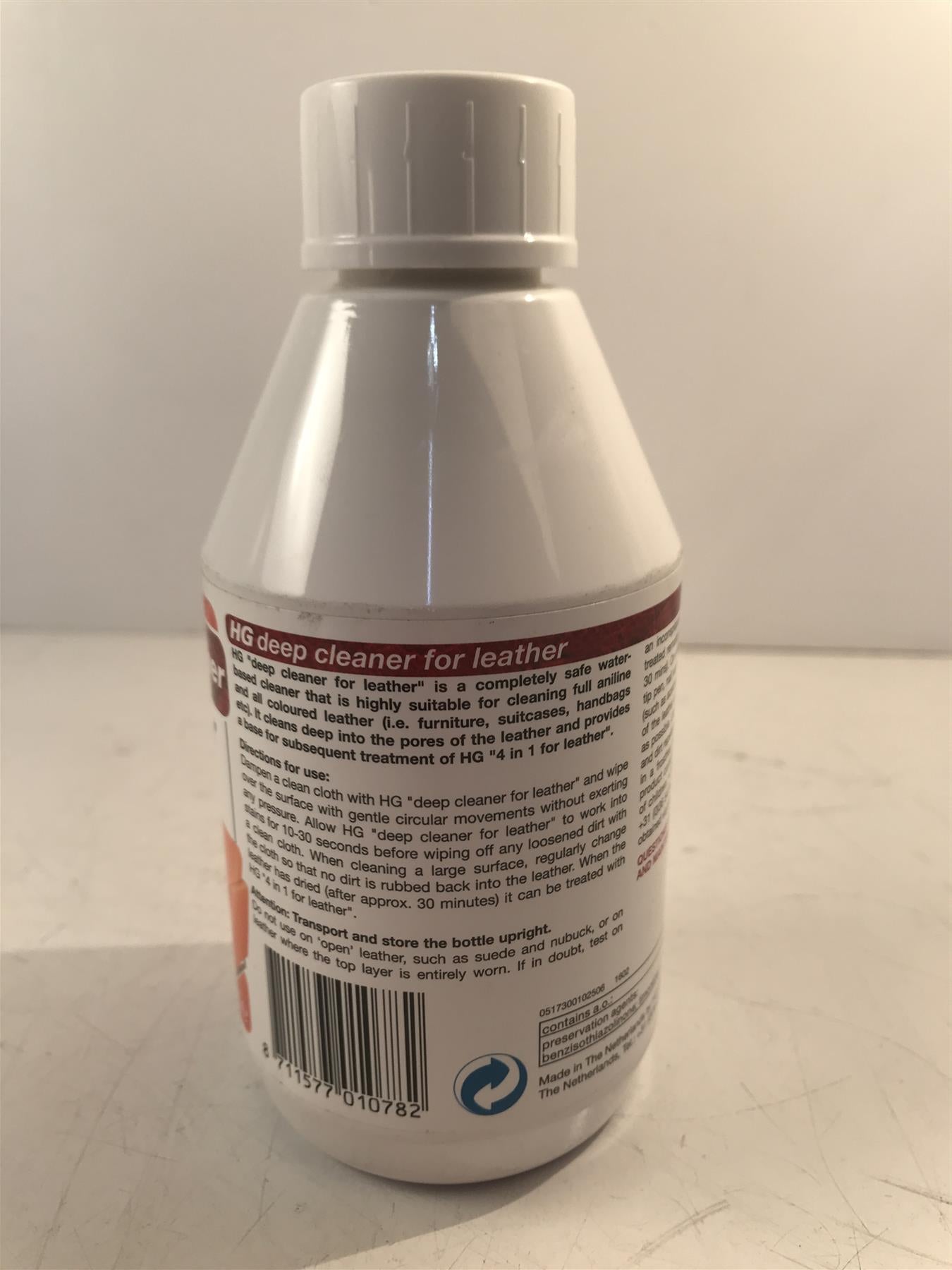 HG Deep Cleaner for Leather 250ml Ideal for Furniture