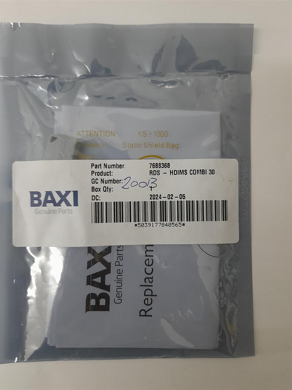 Baxi 7688368 RDS HDIMS COMBI 30