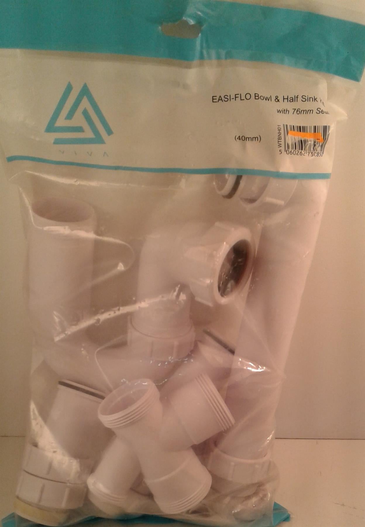 VIVA EASI-FLO BOWL & HALF SINK FIT WITH 76MM SEAL WTBNH01