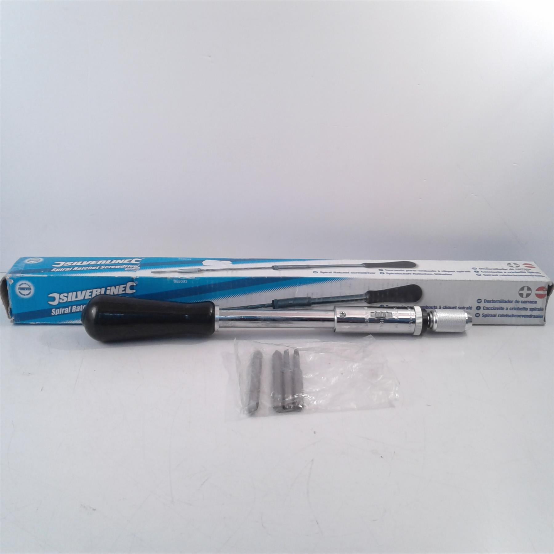 Silverline 360mm Spiral Ratchet Screwdriver Easy To Use - 868693