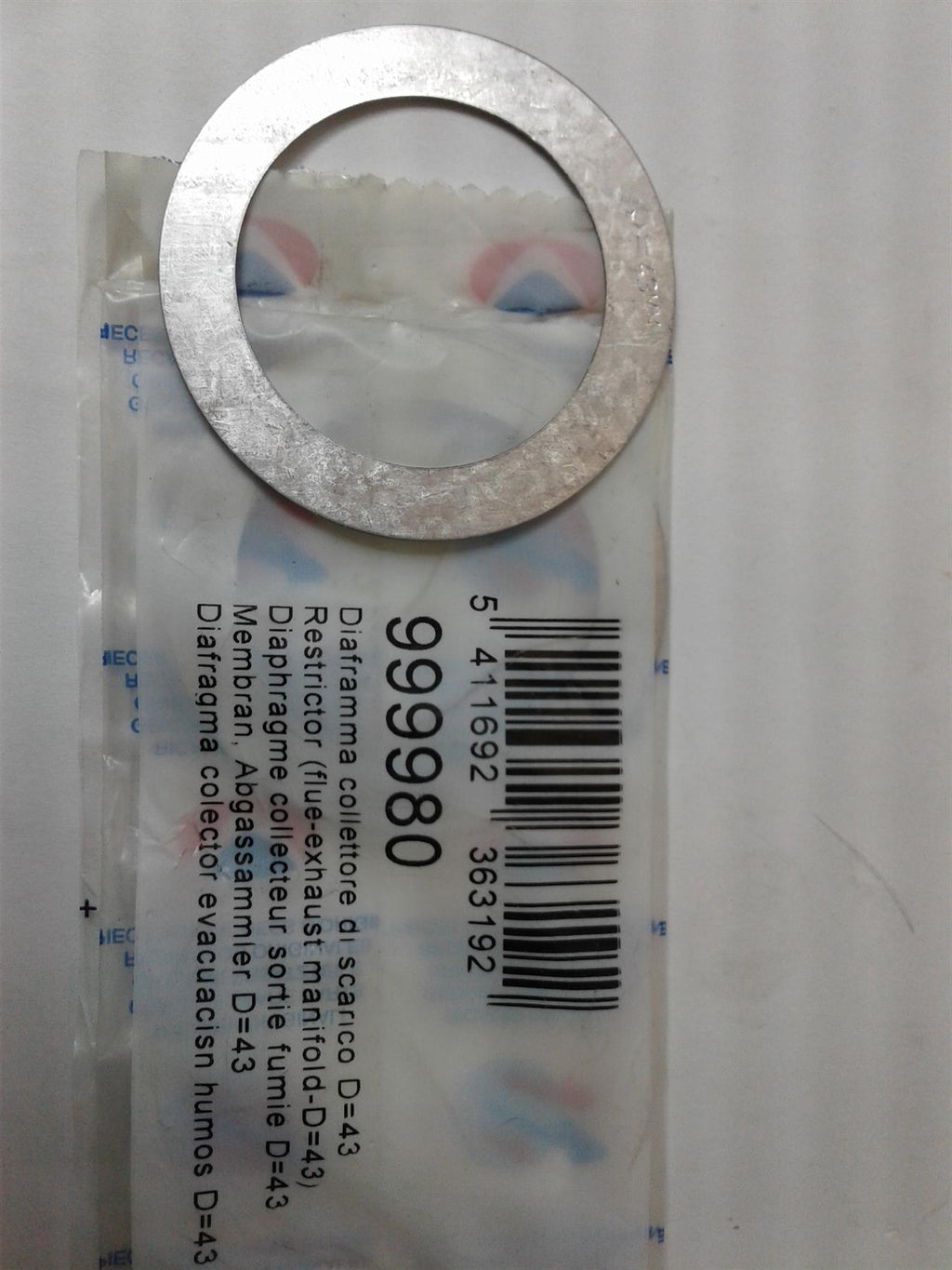 NEW Ariston MicroCombi MicroGenus 43mm Flue Exhaust Manifold Restrictor 999980