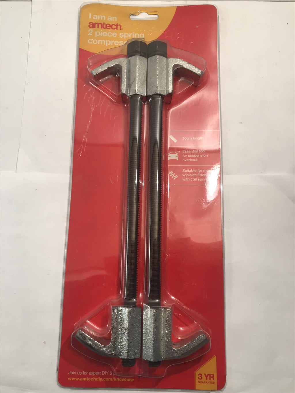 Amtech 2pc Spring Compressor 30cm  J0370