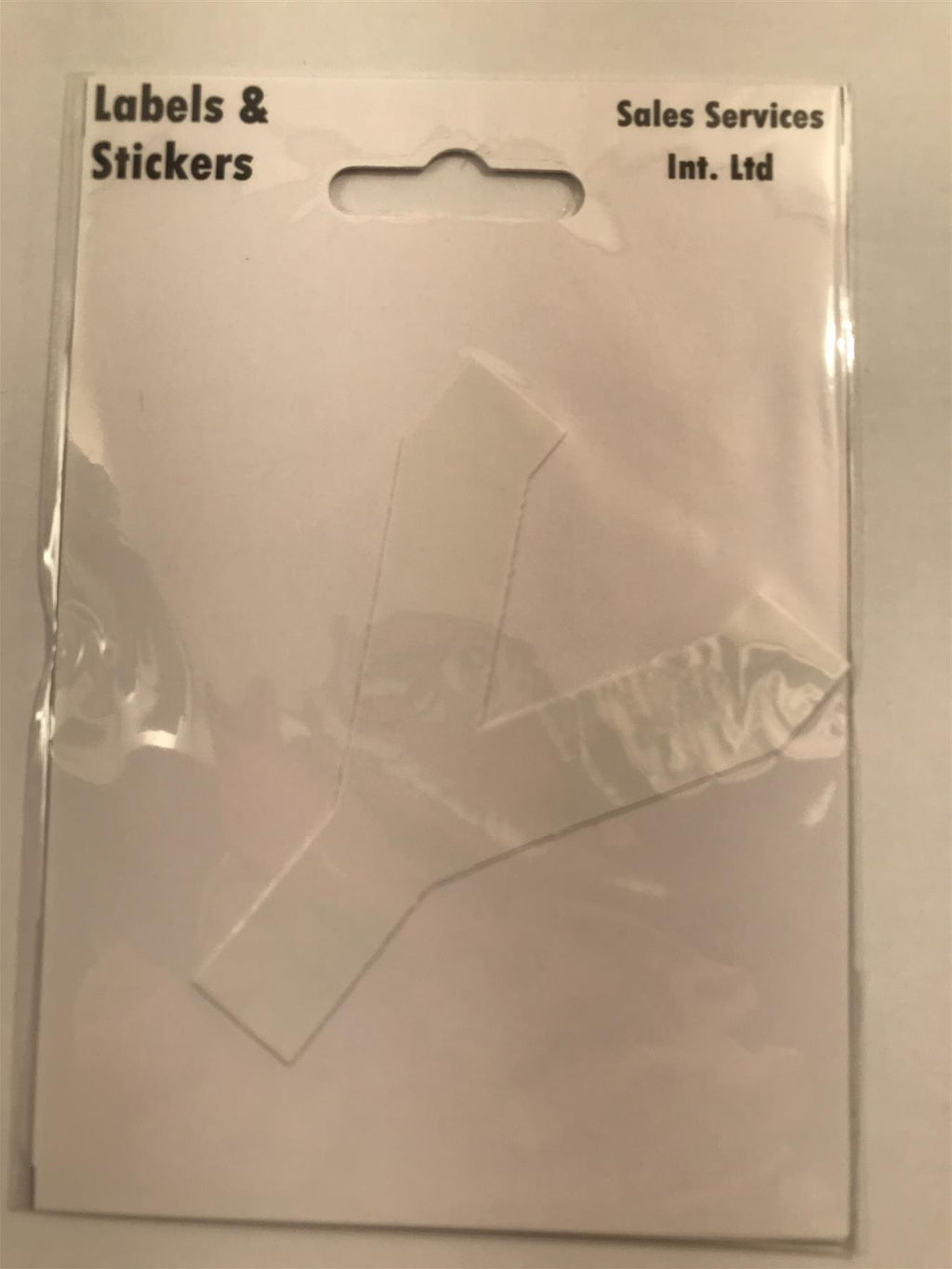 White Letter Y Self  Adhesive Waterproof Sticker 8 x 6cm