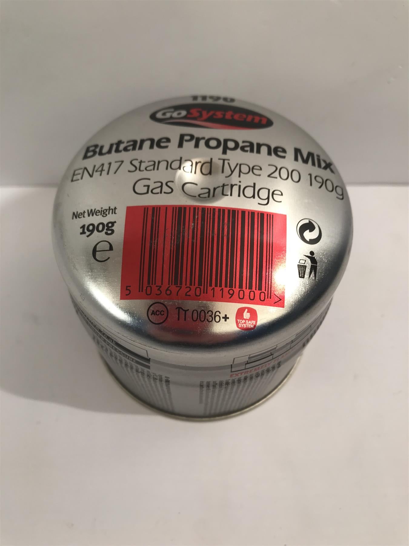 GoSystem 1190 Butane Propane Mid EN417 Standard Type 200 190g