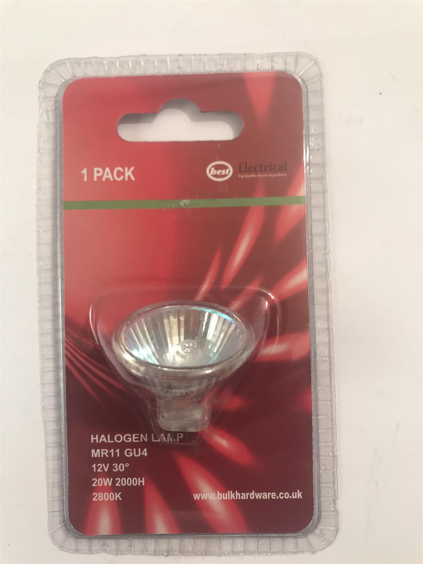 Best MR11 GU4 Halogen Lamp 20W 250lm 2800K EK683