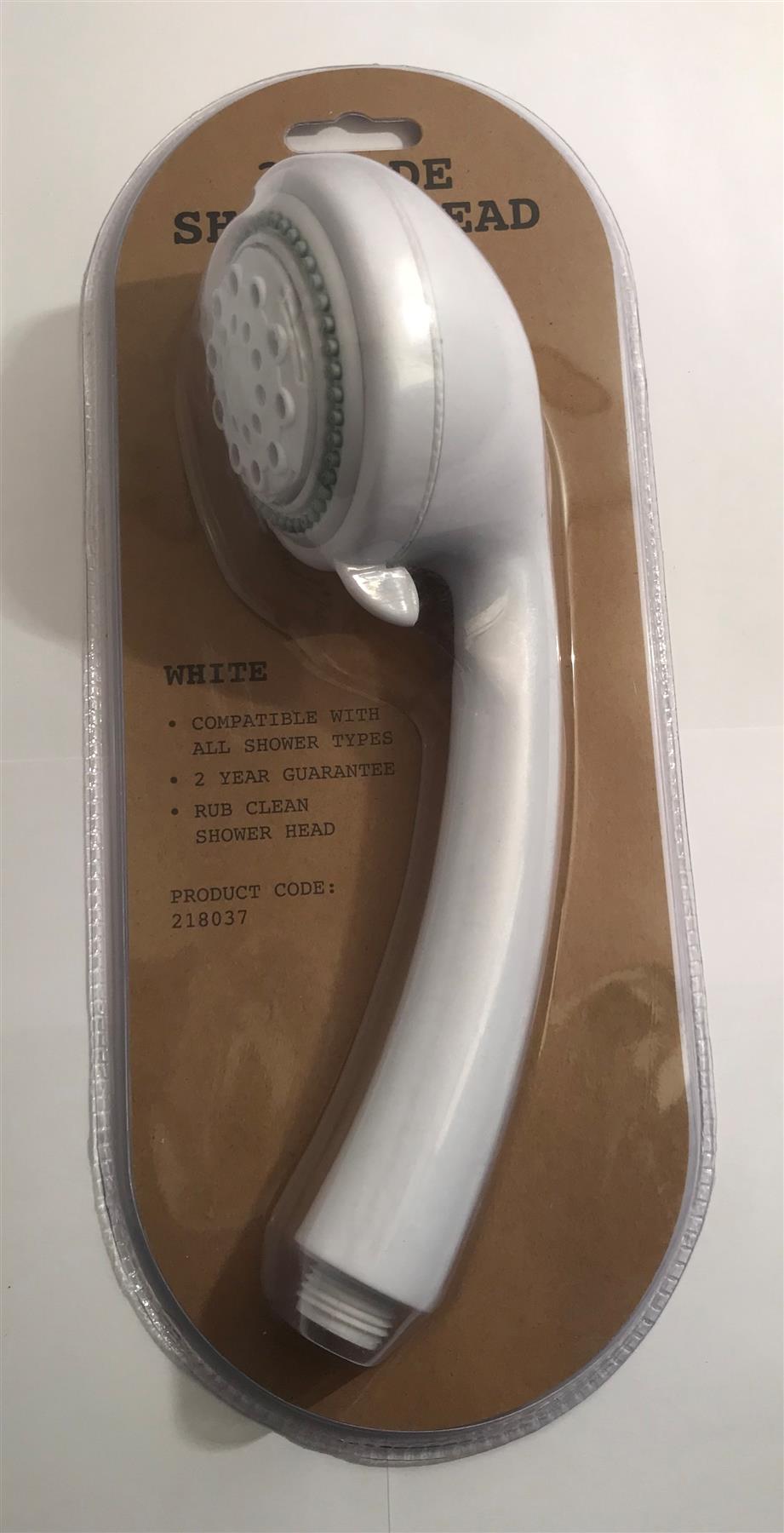 TRAVIS PERKINS WHITE 3 MODE SHOWER HEAD DS2021A