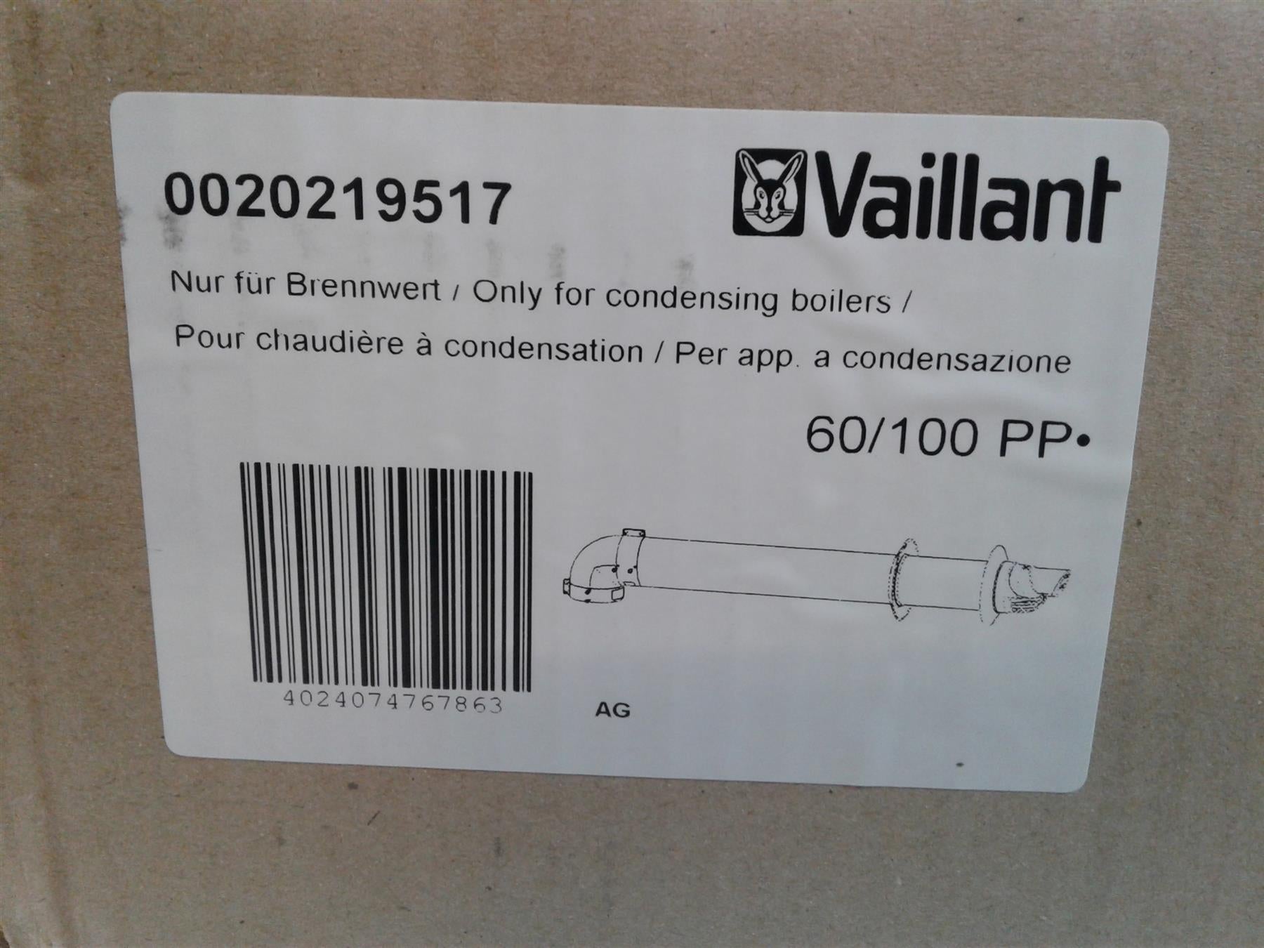 Vaillant Standard Horizontal Flue 0020219517