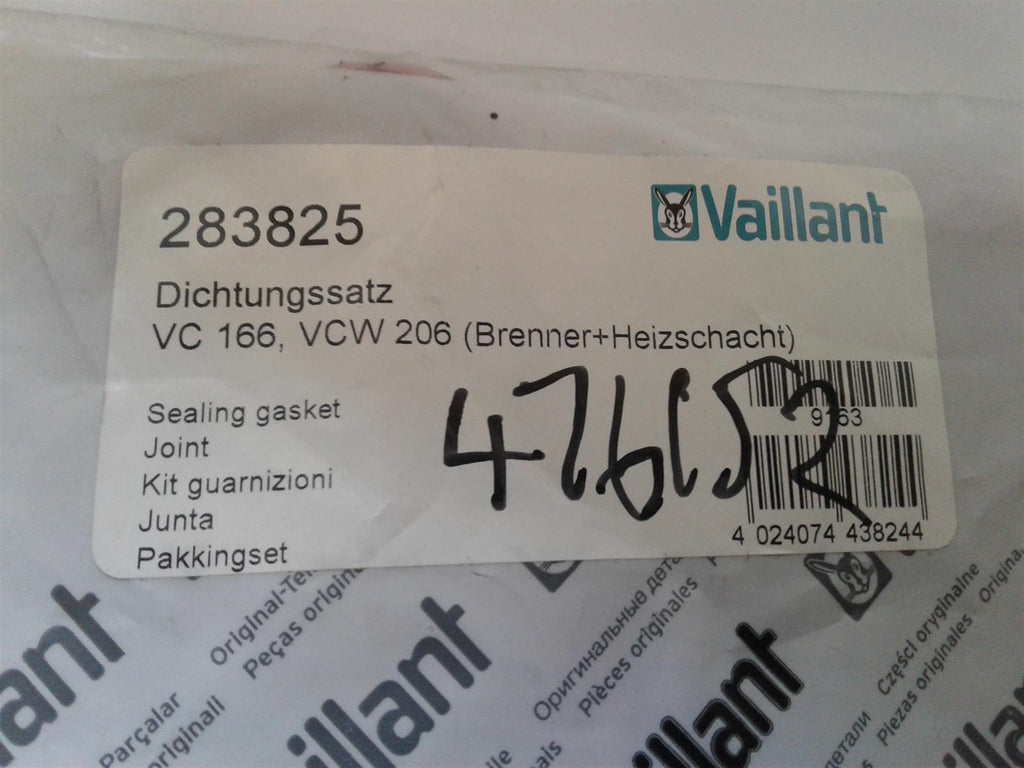 NEW VAILLANT ECOMAX VU 186 226 E & VUW 236 286 E GASKET 283825