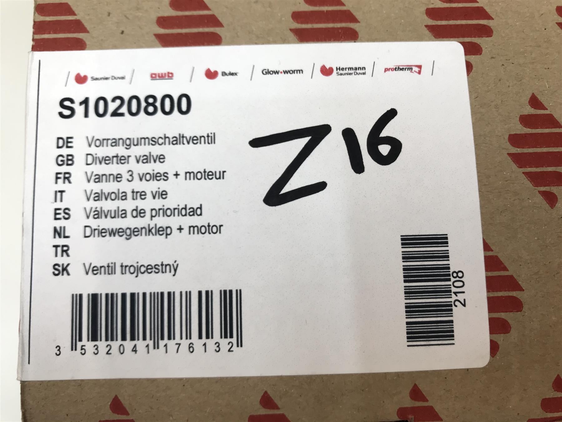 New Saunier Duval Boiler Diverter Valve Kit S1020800