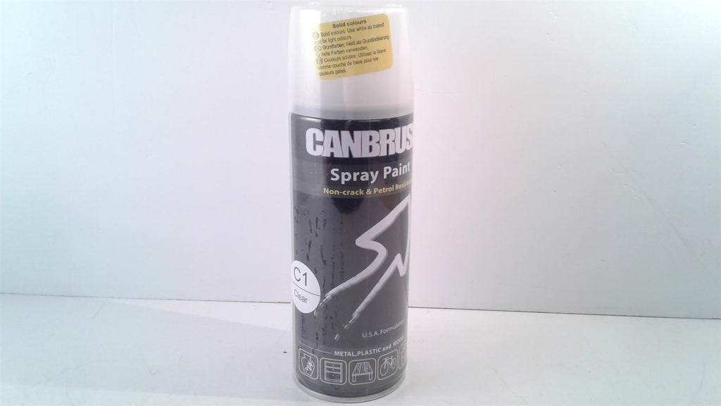 Canbrush Spray Paint C1 Clear for metal, plastic and wood