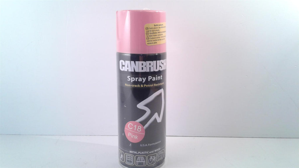 Canbrush Spray Paint C18 Pink for metal, plastic and wood