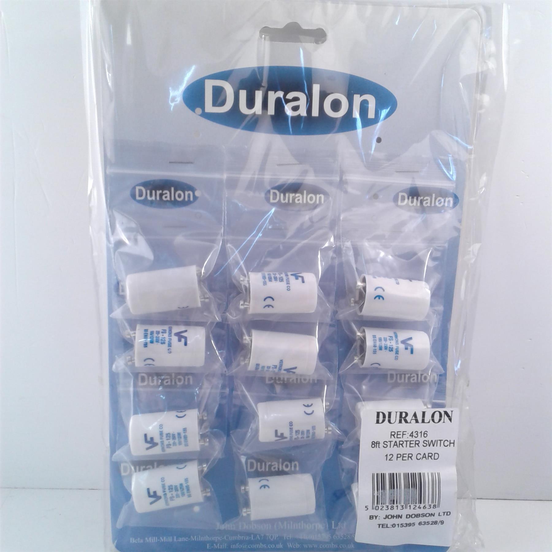 Duralon 8ft Tube Starter Switch (12 Pack)
