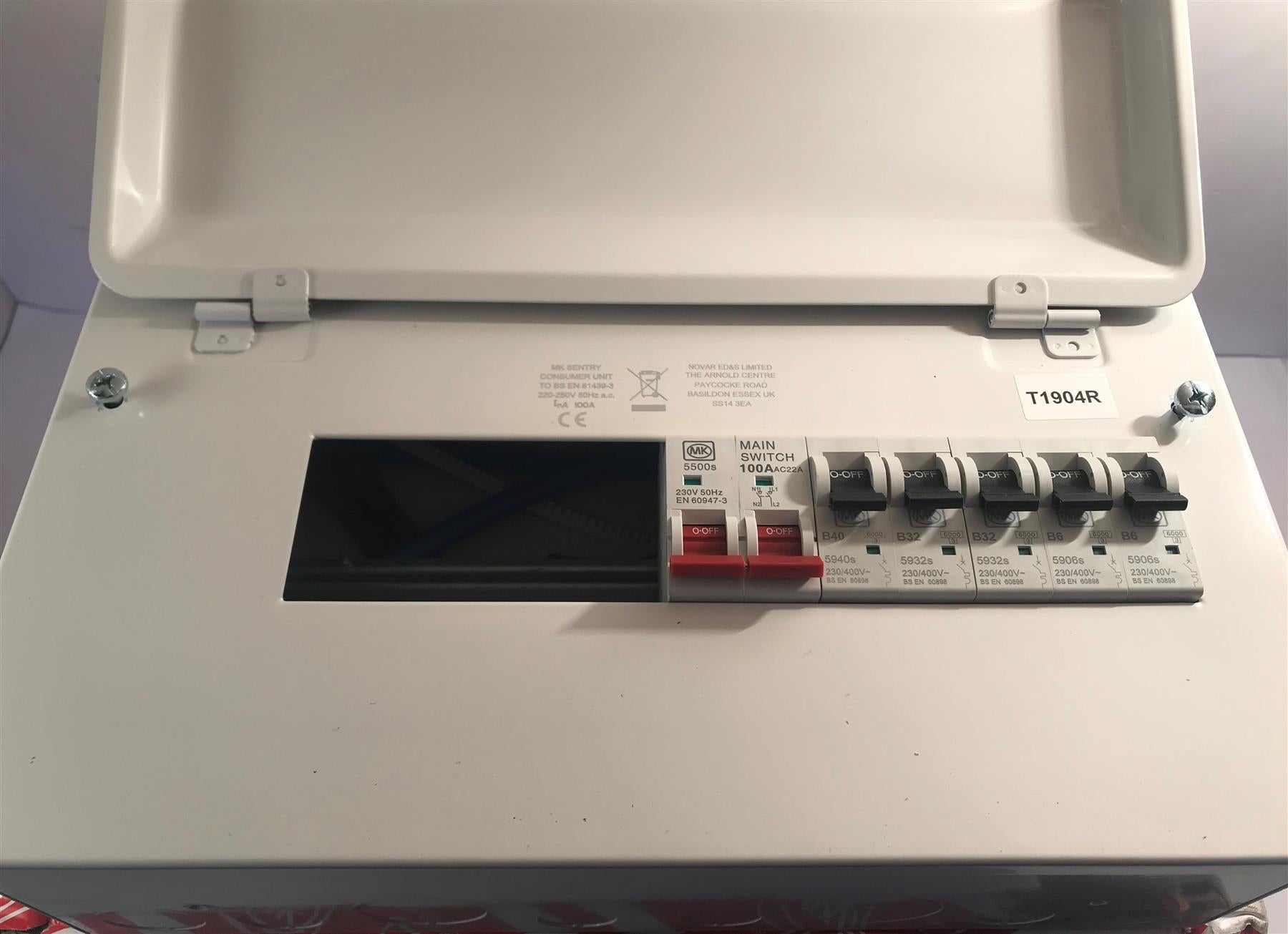 Honeywell MK K8664SMET Consumer Unit 12 Way RCD/MCB 100A