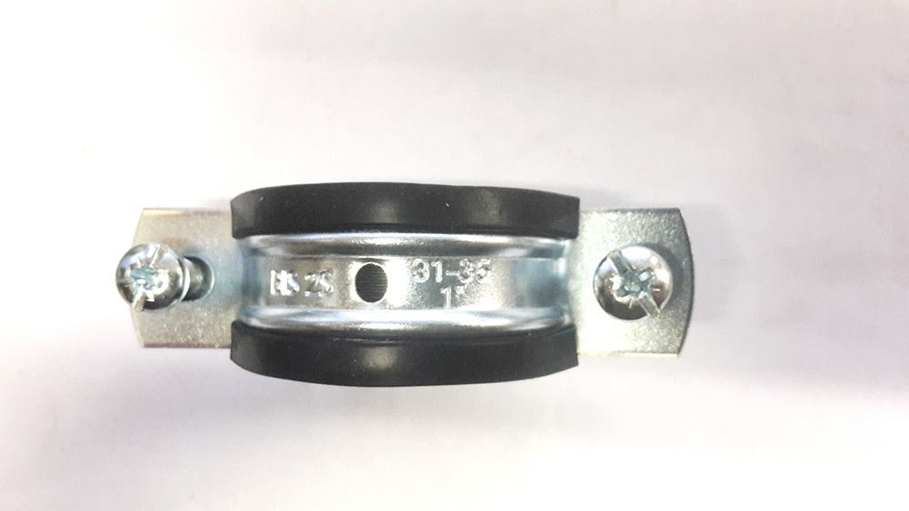 NEW RUBBER LINED STEEL VIBRATION PIPE CLAMP / MUNSEN RINGS 31-35mm 1" PACK OF 34