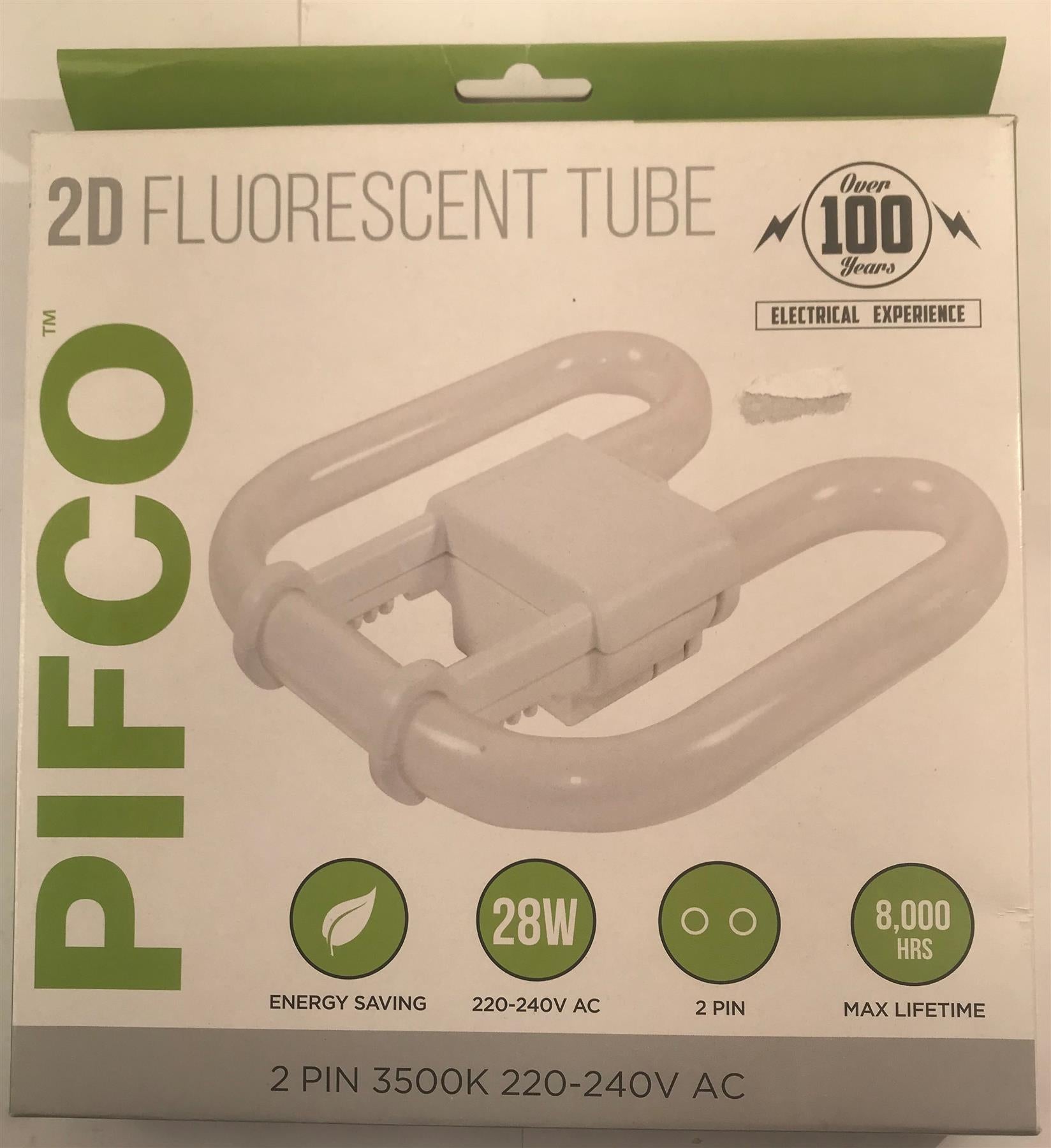 Pifco 2D Fluorescent Tube 28w 2 Pin 3500k 8000hrs  BLB1190