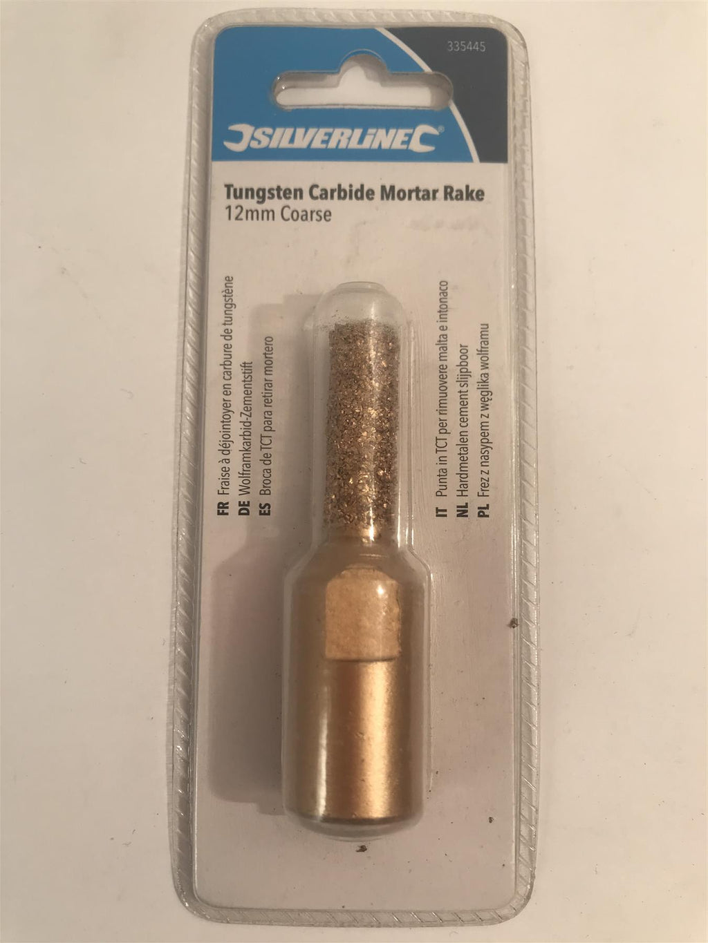 Silverline 335445 Tungsten Carbide Mortar Rake 12 mm Coarse