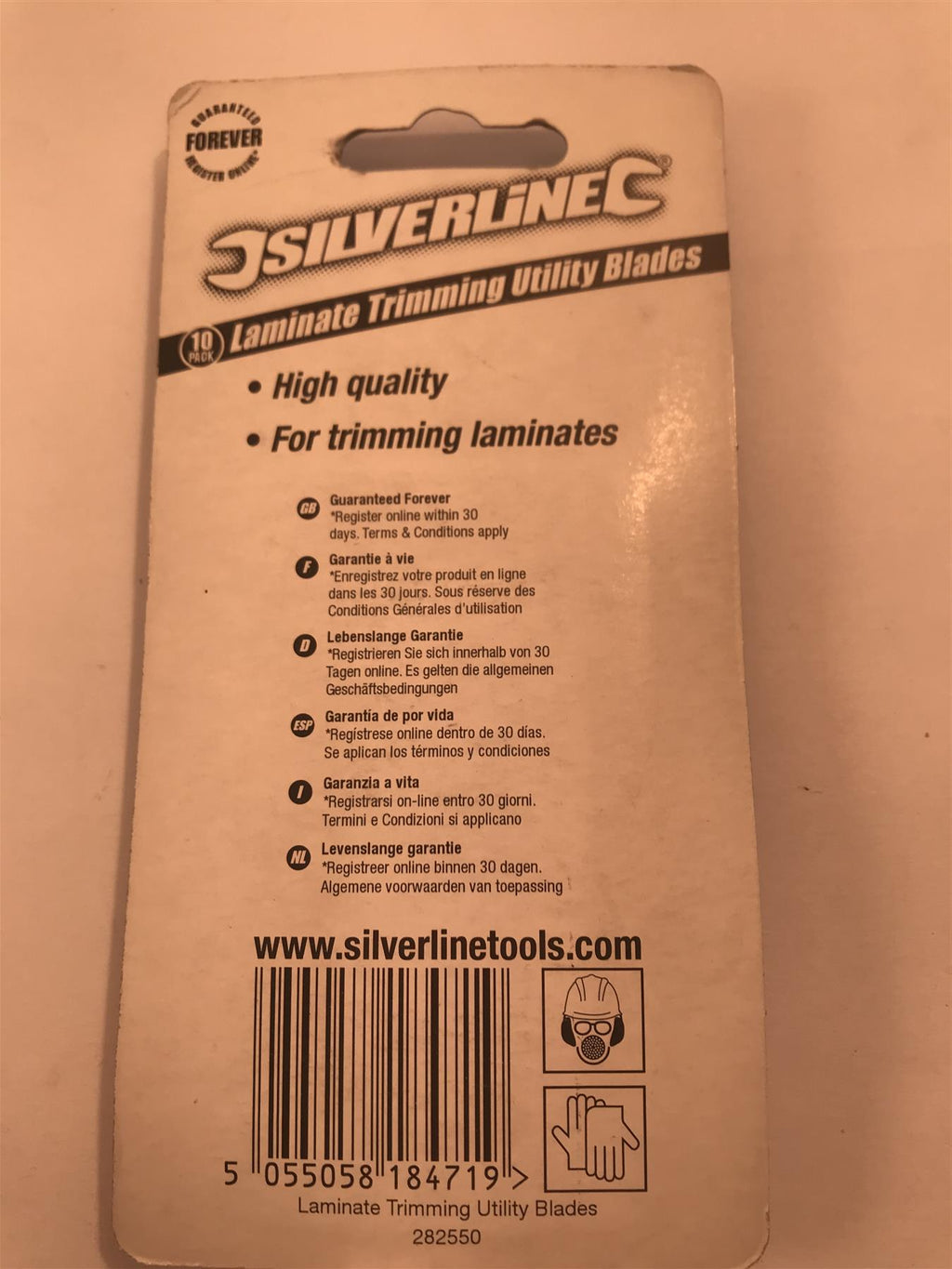 Silverline Laminate Trimming Utility Blades (10 Pack)