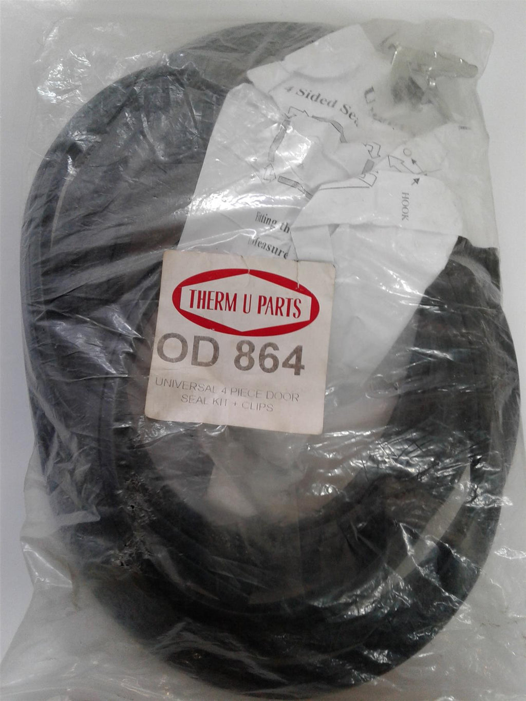 NEW OD 864 Universal 4 Sided Oven Door Seal Kit with Rounded