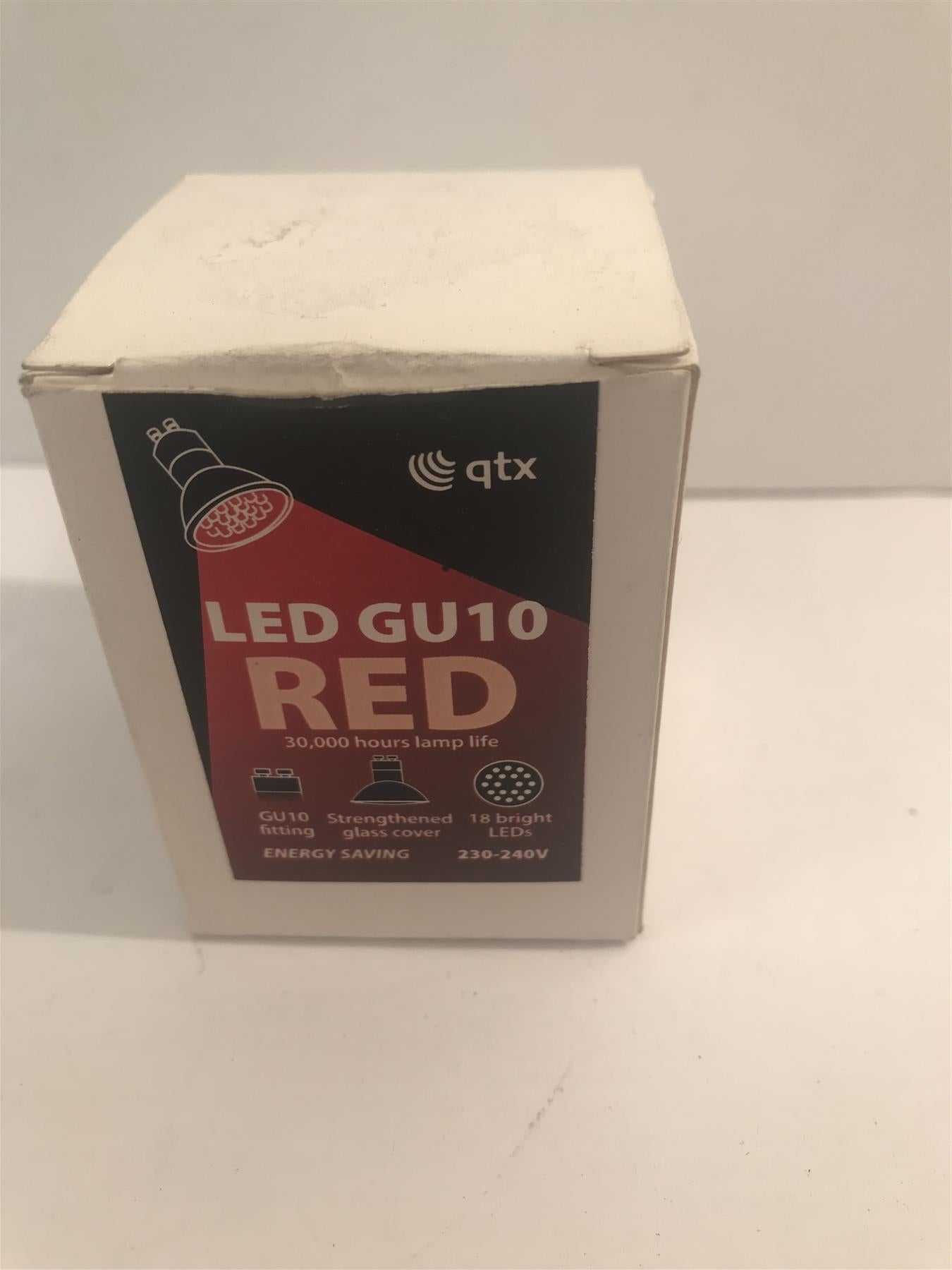 GU10 Red 18 LED Bulb