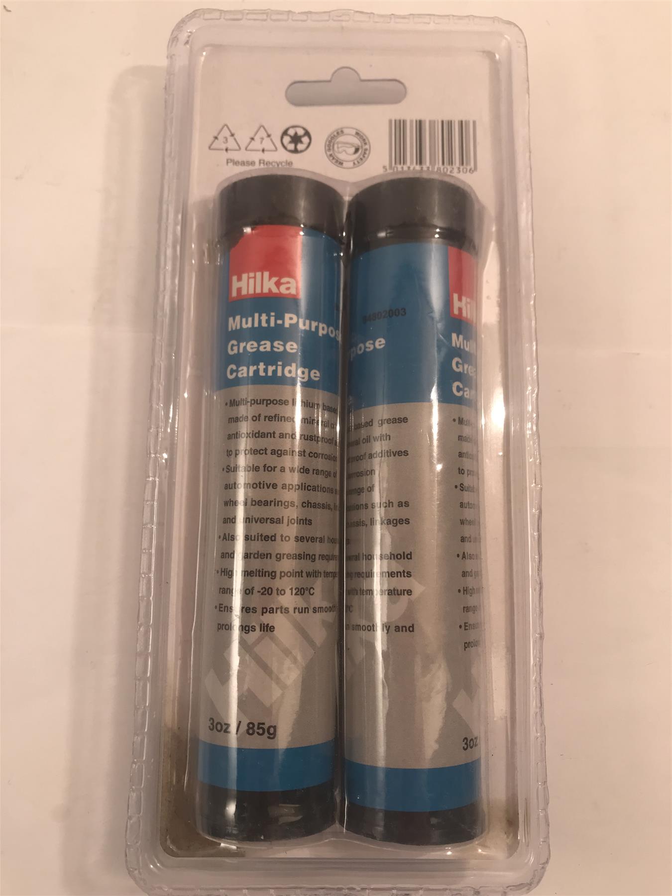 Hilka 2pc 3oz/85g  Grease Cartridge  84802003