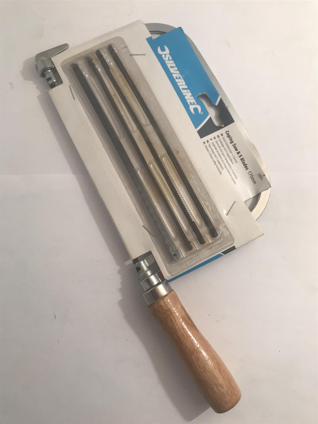 Silverline Coping Saw & 5 Blades 170mm  SW45