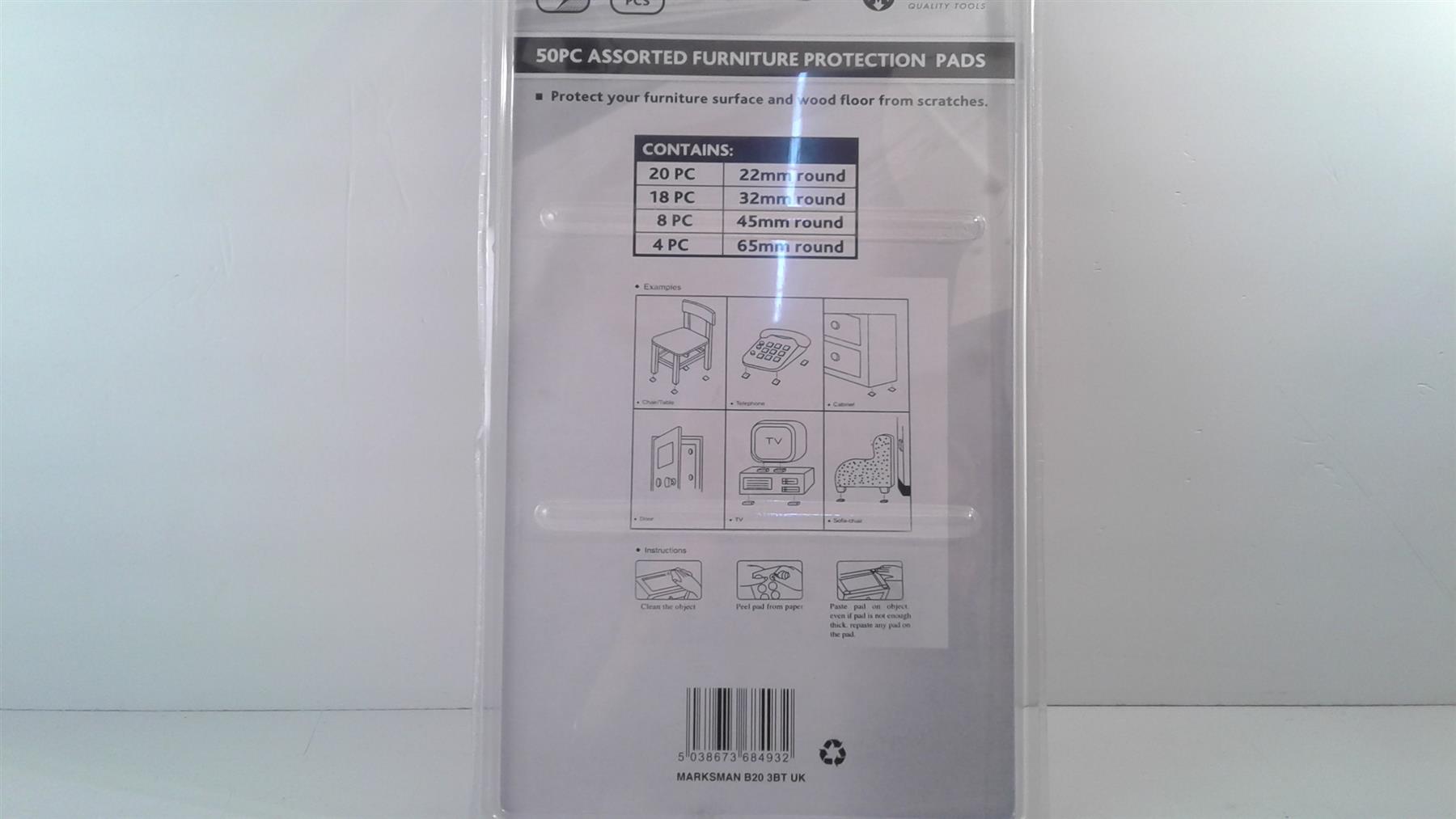 50pcs Grey Self Adhesive Furniture Pads