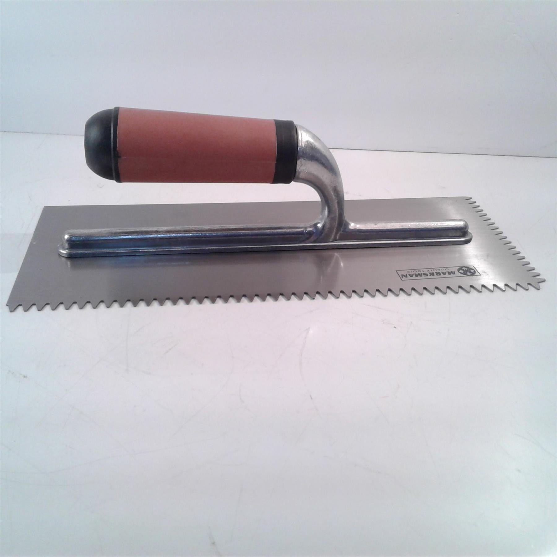 Marksman Steel Toothed Plastering Trowel, soft grip 11"