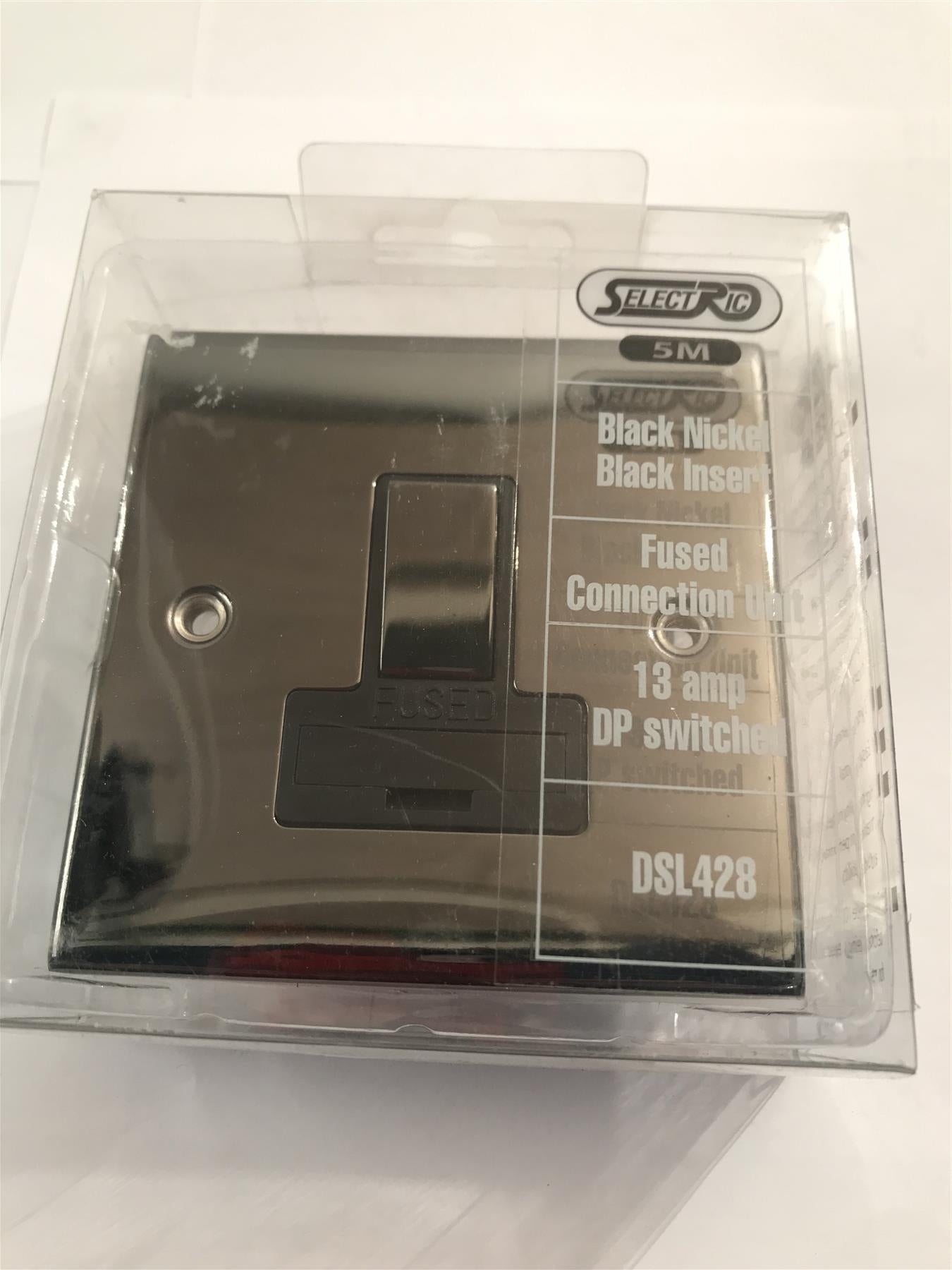 Selectric Black Nickel 13a Fused DP Switched Black Insert  DSL428