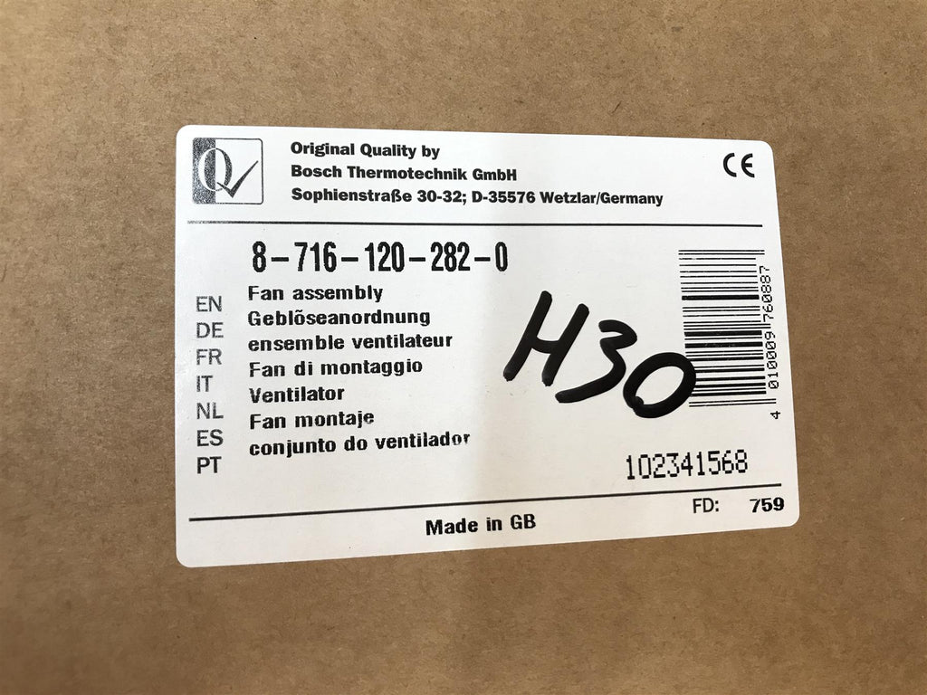 NEW WORCESTER 28 CDI RSF FAN ASSY 87161202820