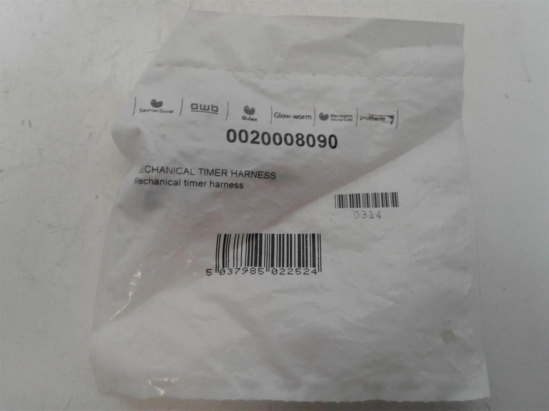 Glowworm Gas Spare Mechanical Timer Harness Part No 0020008090