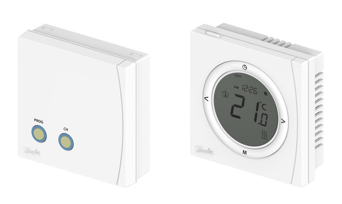 Danfoss TP5001-RF + RX1-S V2 Wireless Programmable Thermostat 087N7936