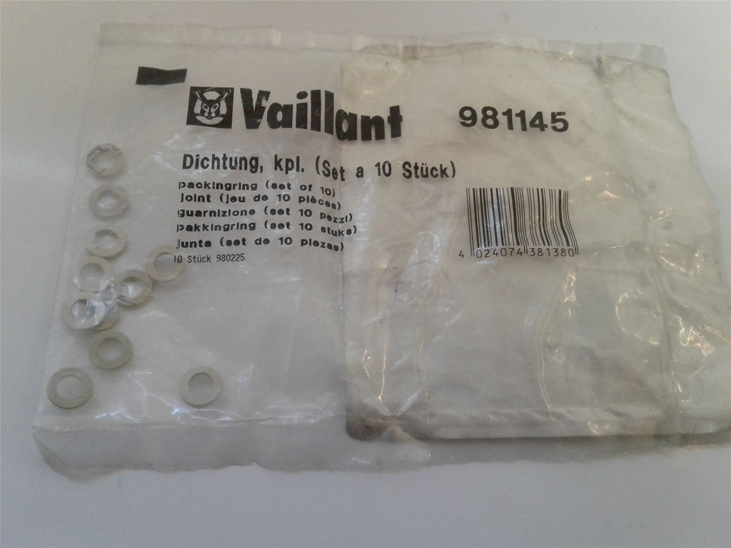 NEW Vaillant 981145 98-0225 Gasket Pack of 10