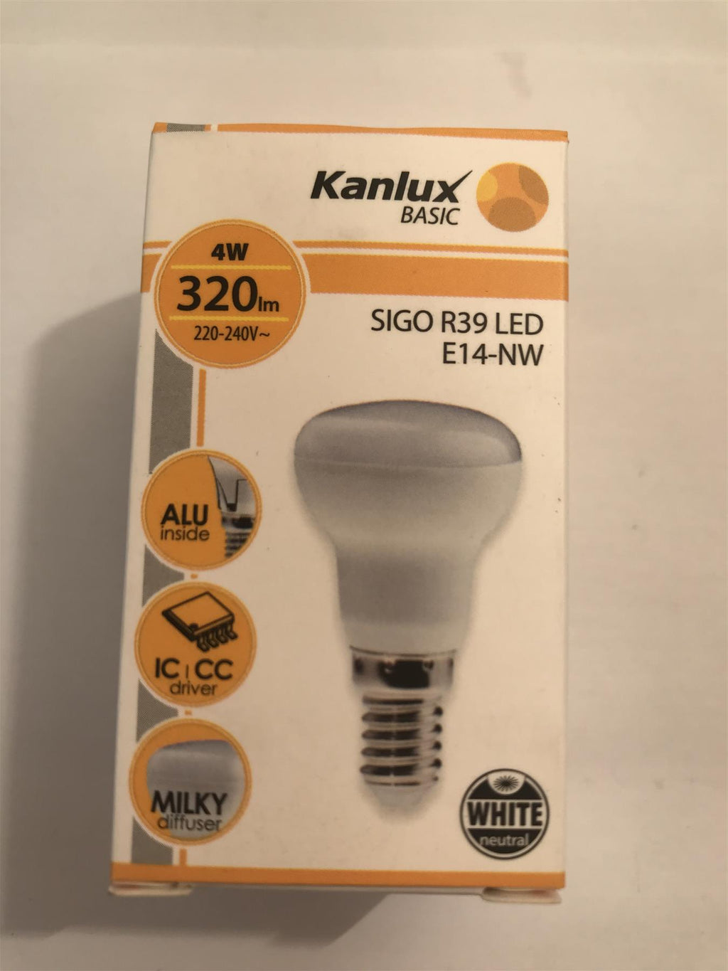 Kanlux Sigo E39 LED 4W E14-NW 320lm 4000k Natural White 22734