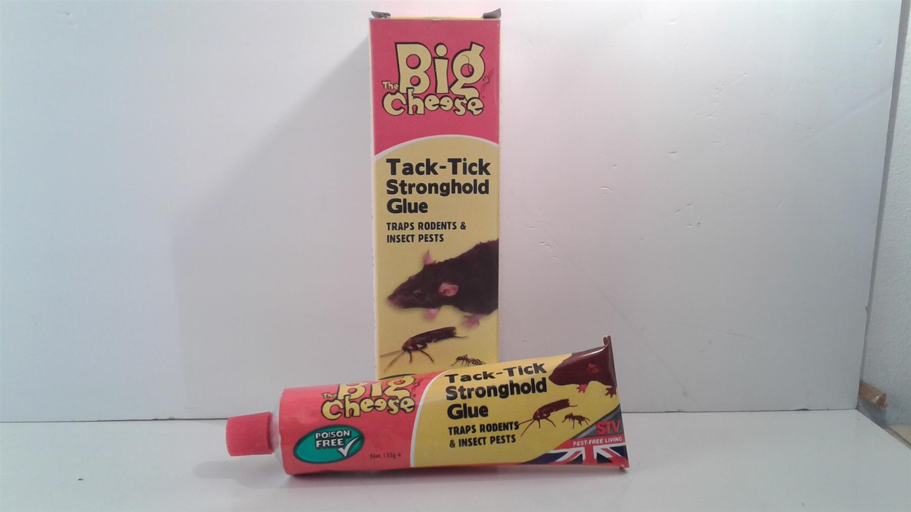 The Big Cheese Tack-Tick Stronghold Traps Rodents, Mouse Rats Insect Pests
