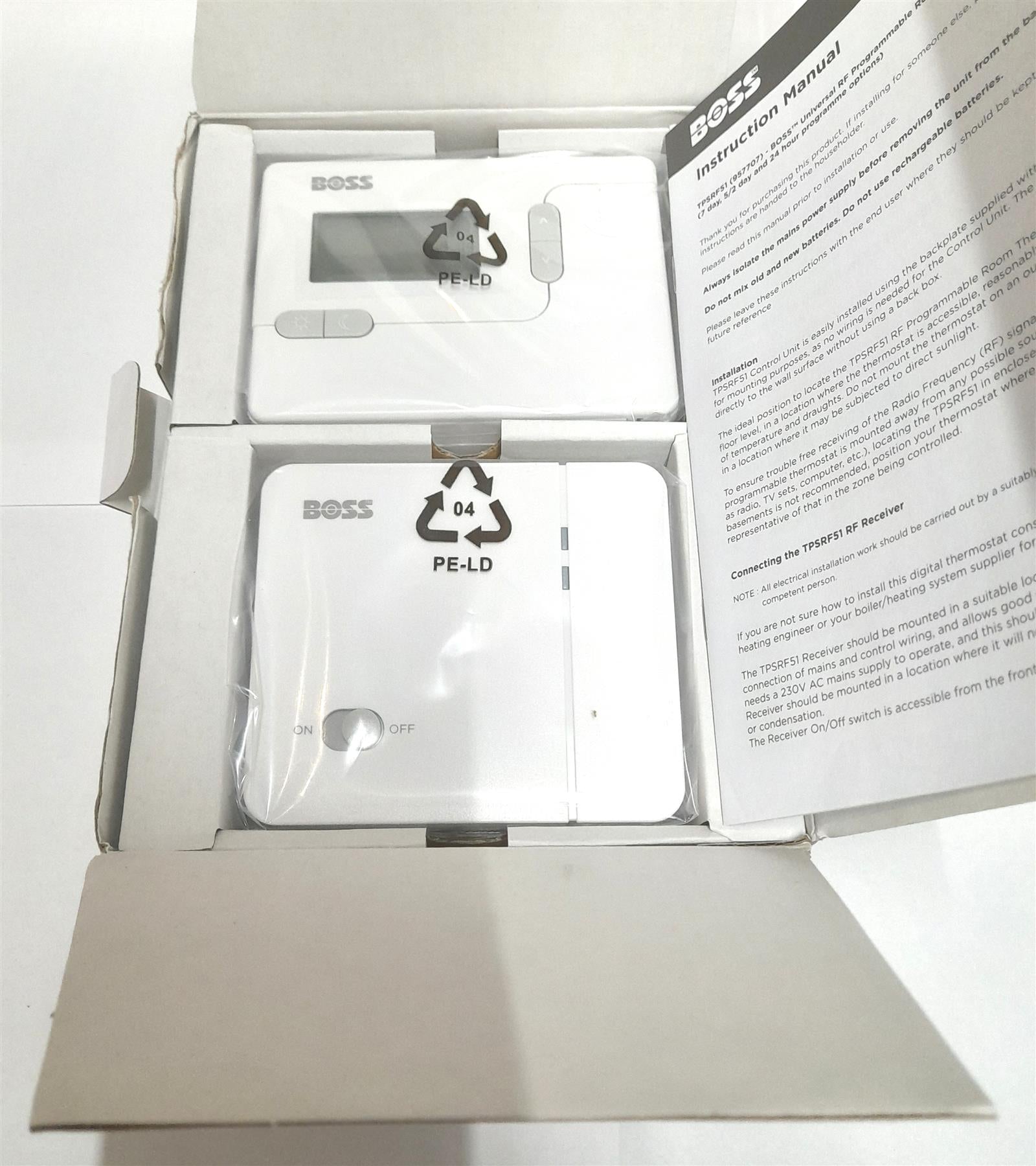 Boss Universal Wireless RF Programmable Room Thermostat TP/CPS/PTS 957707