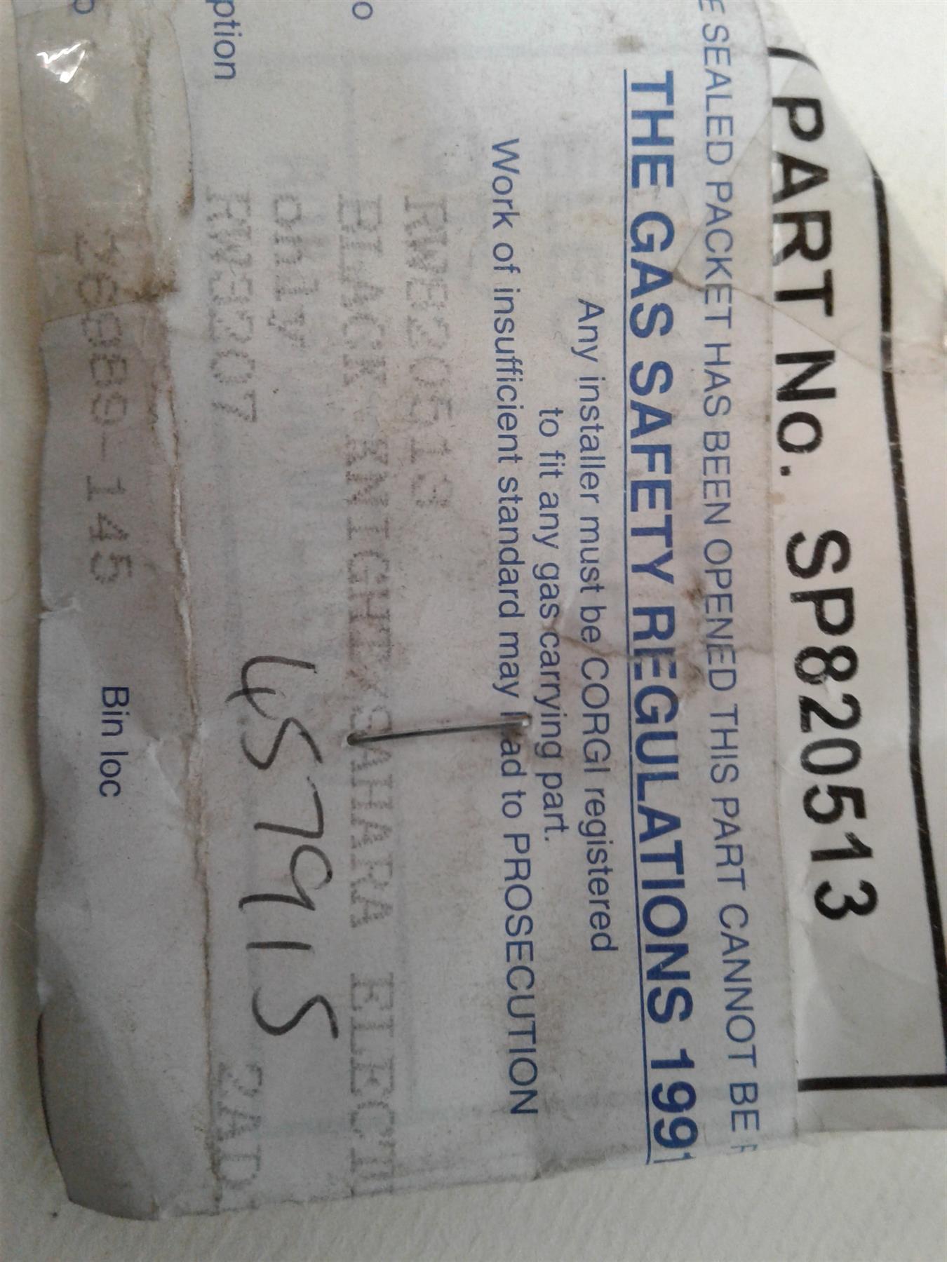 NEW ROBINSON WILLEY KNIGHT SAHARA GAS FIRE ELECTRODE SP820513