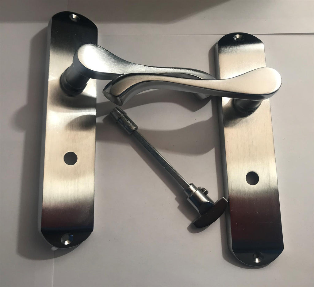 Eclipse Cadenza Lever Bathroom Handle Satin Chrome Plated 37699