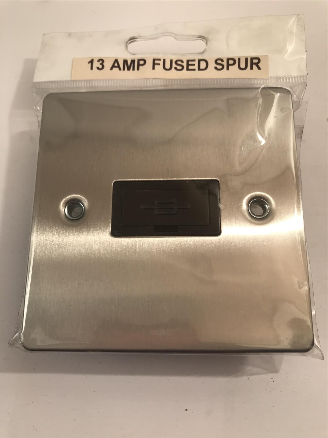 13a Fused Spur Flat Plate Chrome