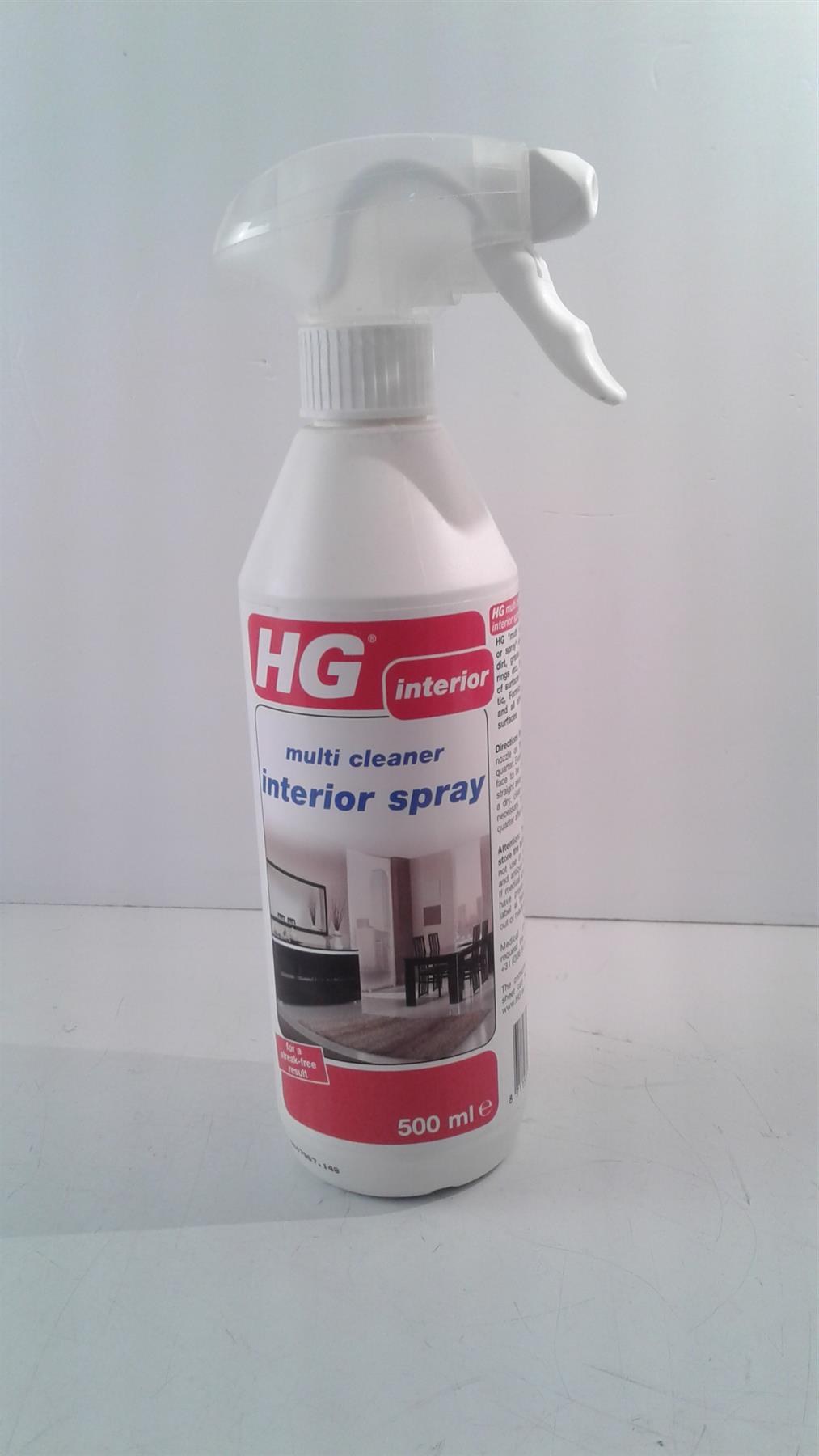 HG MultiCleaner Interior Spray 500 ml  for a streak-free result