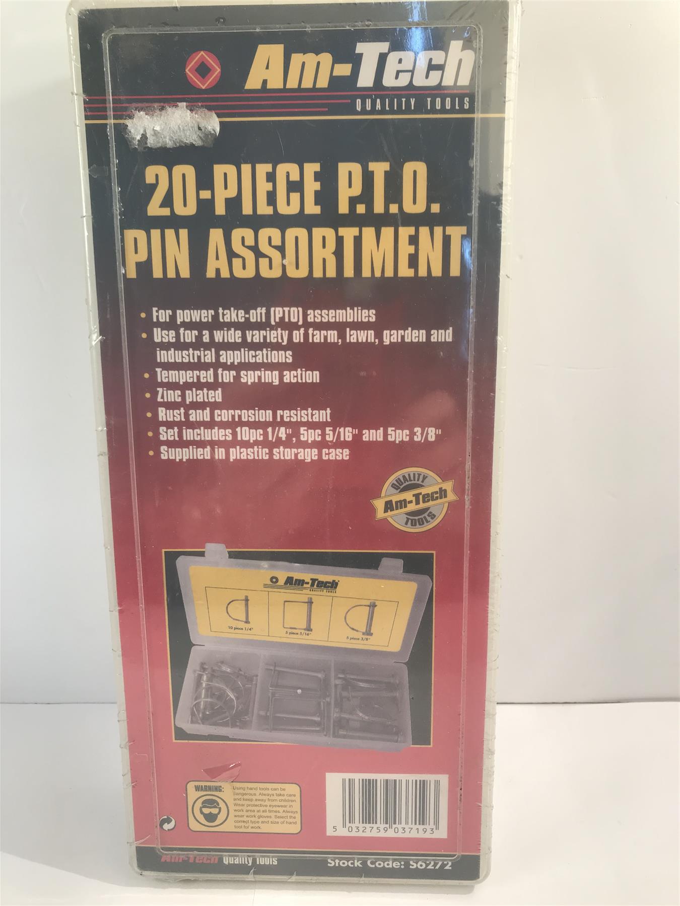 Amtech 20 Piece P.T.O. Pin Assortment S6272