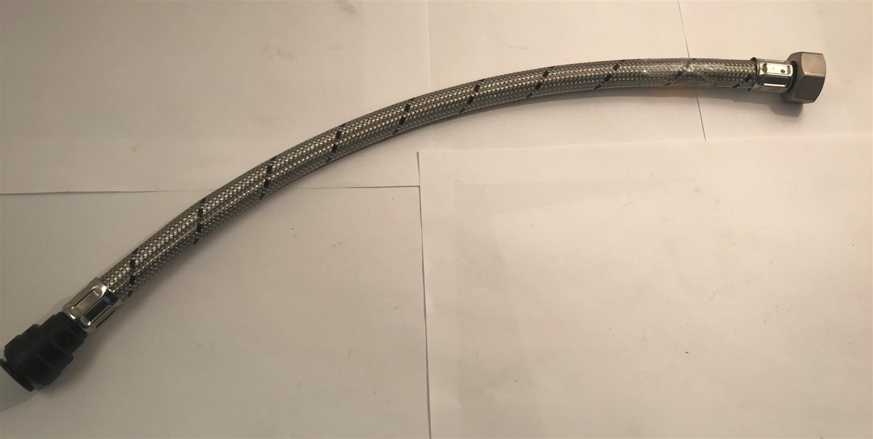 Pushfit Flexi Tap Connector 1/2 x 15mm x 500mm