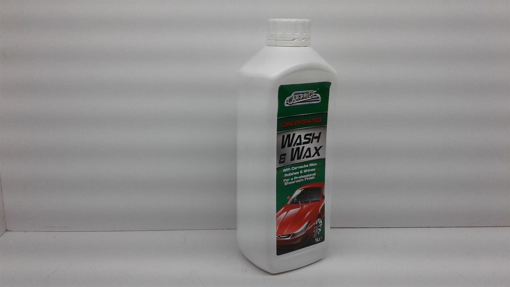 CAR PRIDE WASH & WAX WITH CARNAUBA WAX 1LTR