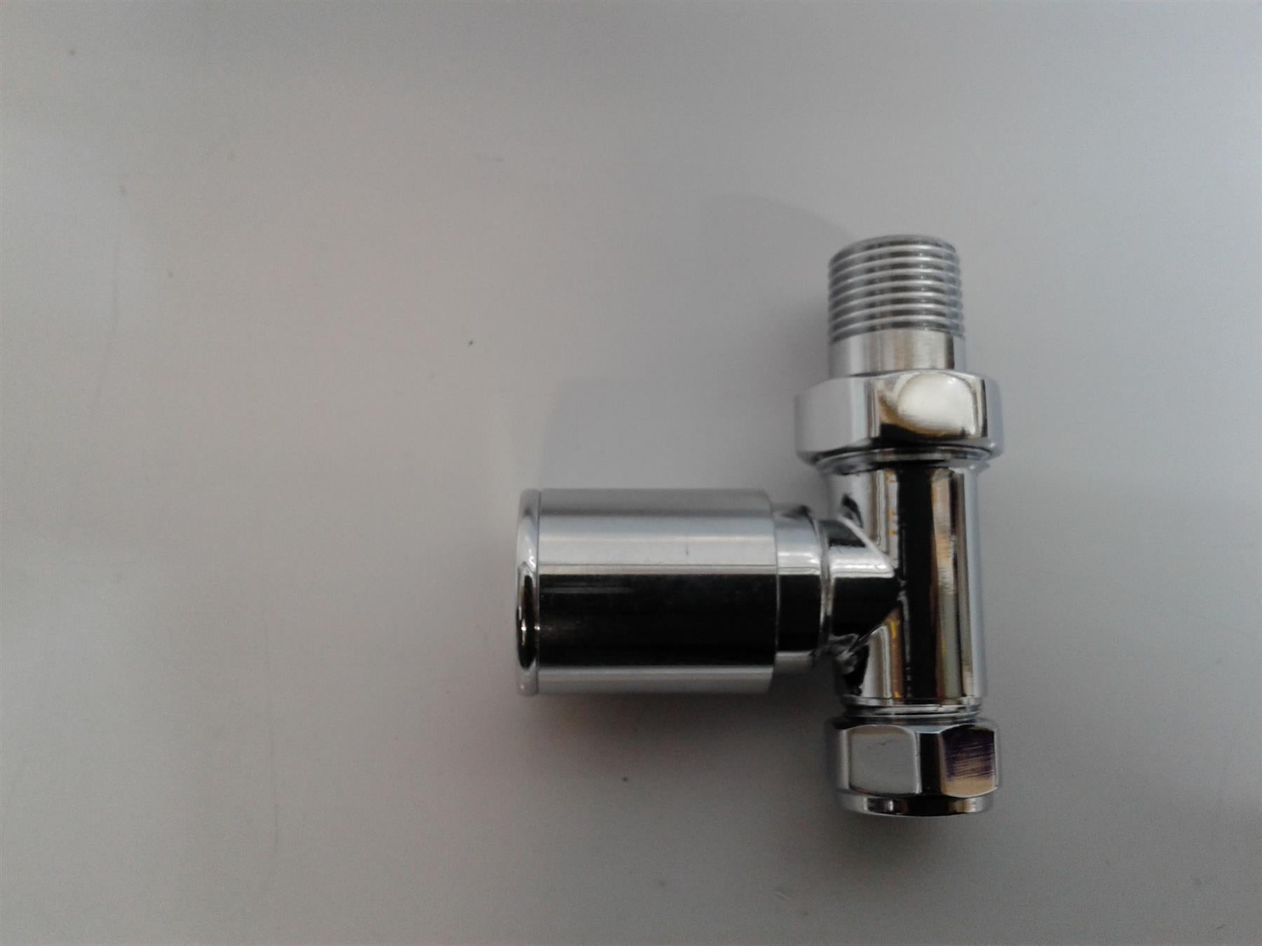 NEW INTA MODERN STRAIGHT CHROME RADIATOR VALVES LSV15STRAIGHT 15MM