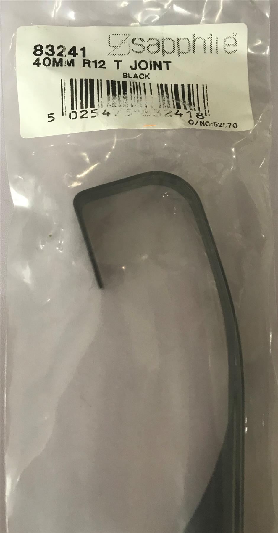 Sapphire Black T Joint for Kitchen Worktop 40mm  83241