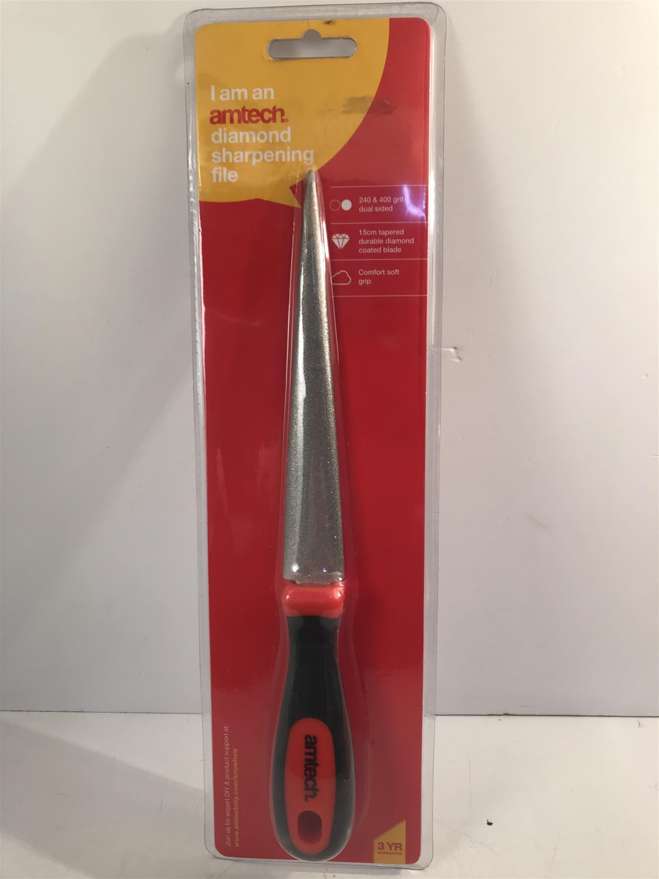 Amtech Diamond Sharpening File 10"