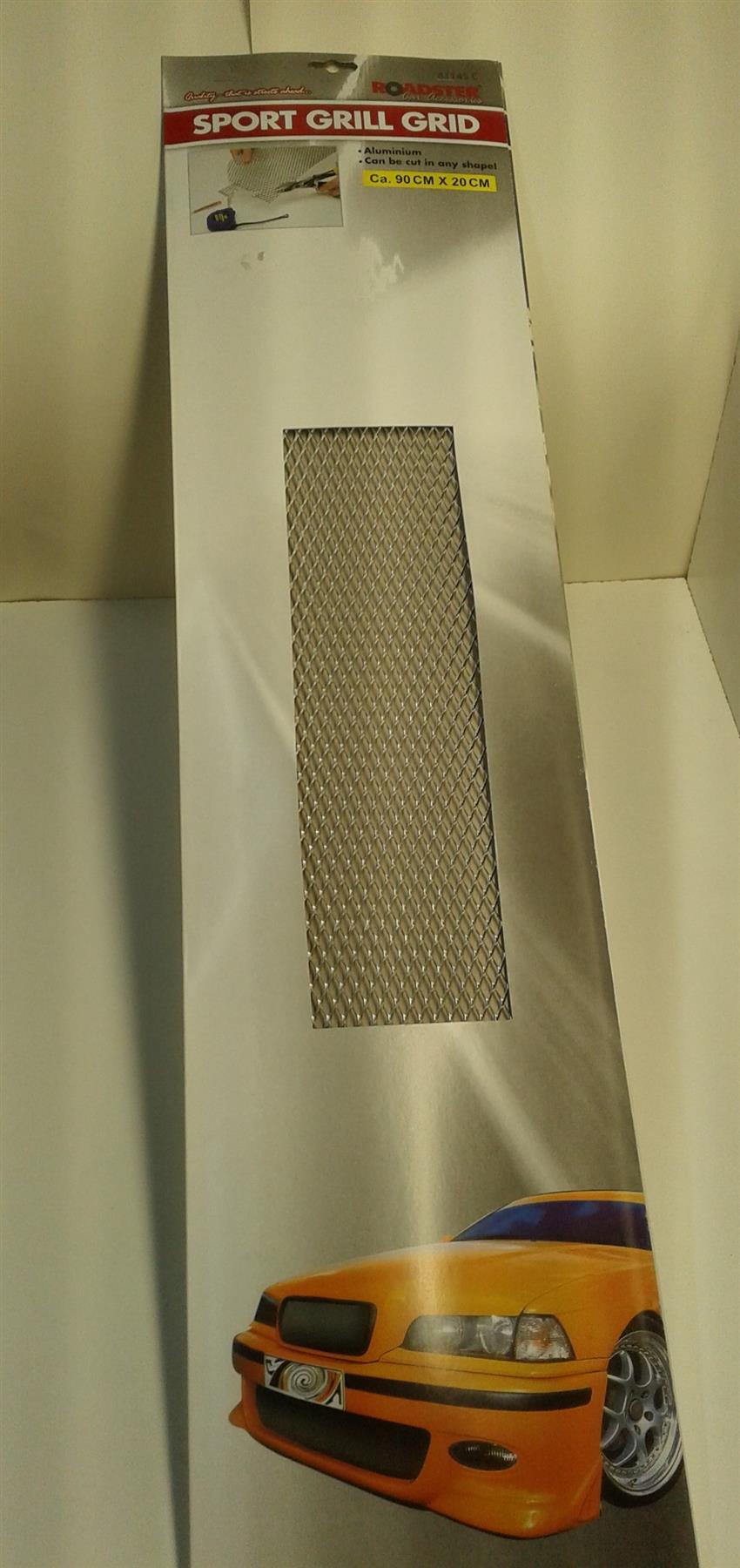 NEW 90 X 20CM ALUMINIUM CAR GRILL VEHICLE VAN BUMPER VENT SPORT GIFT MODIFY MESH