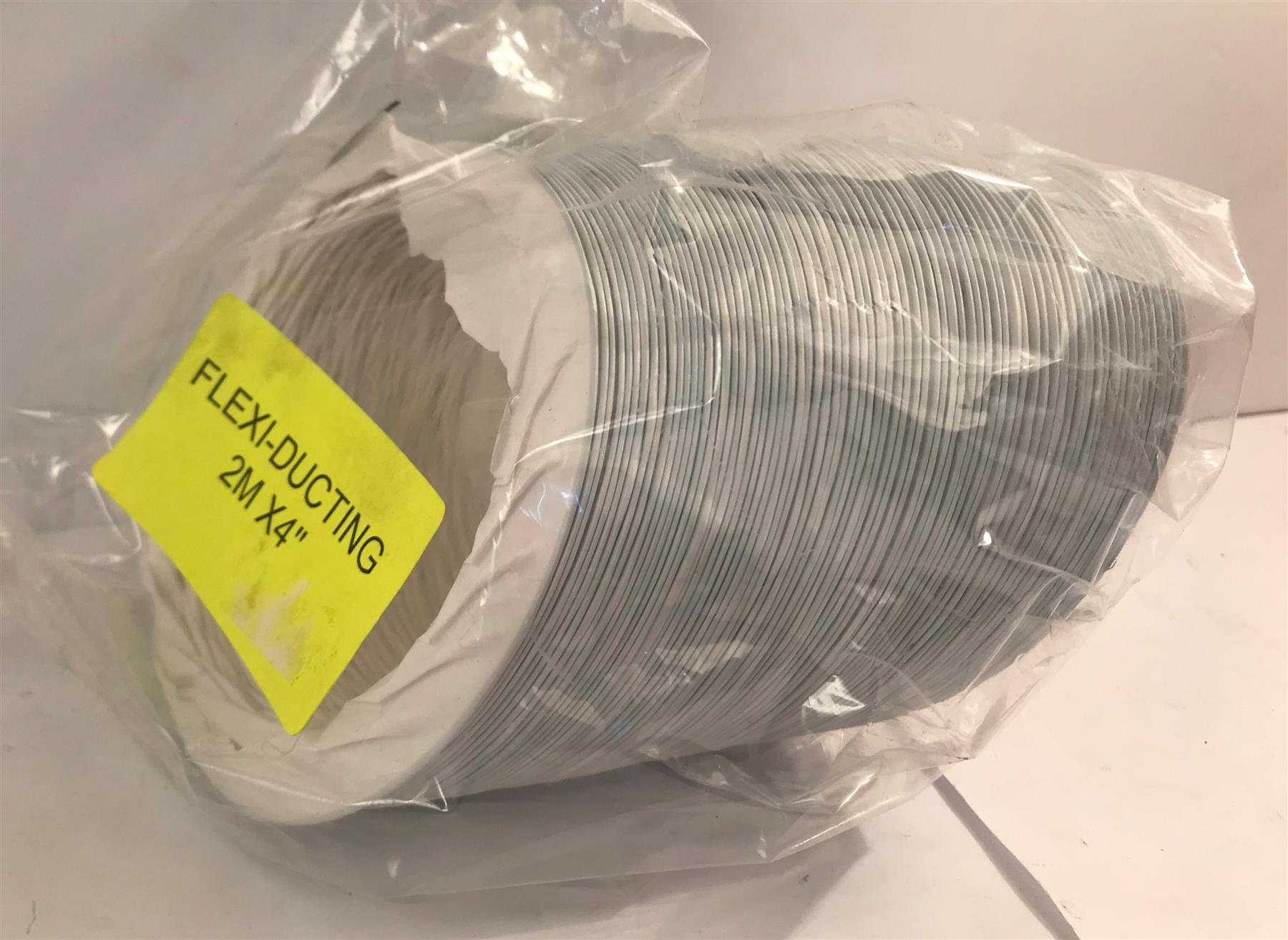 4" x 2M PVC Round Flexi Ducting