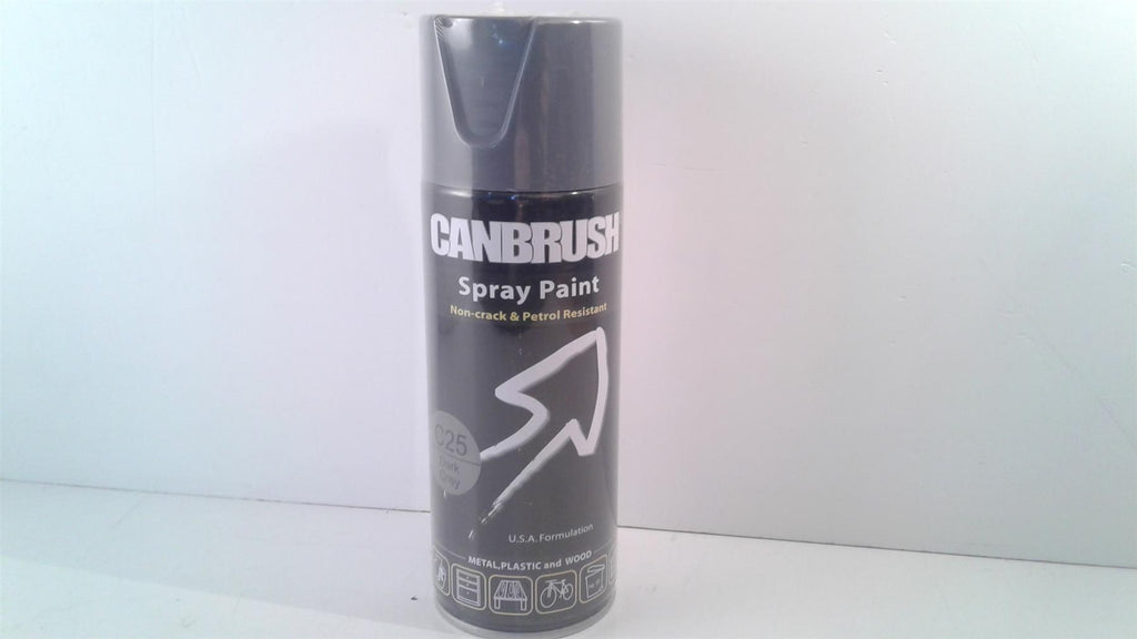 Canbrush Spray Paint C25 Dark Grey for metal, plastic and wood