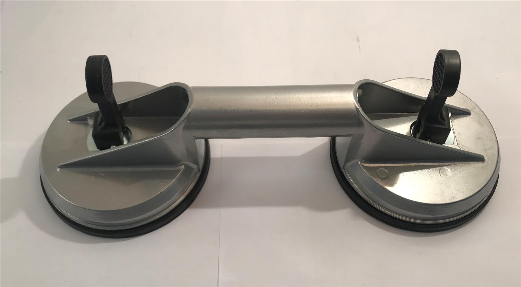 Double Suction Cup Puller Aluminium Handle Surface Car Van Glass Pad 100kg
